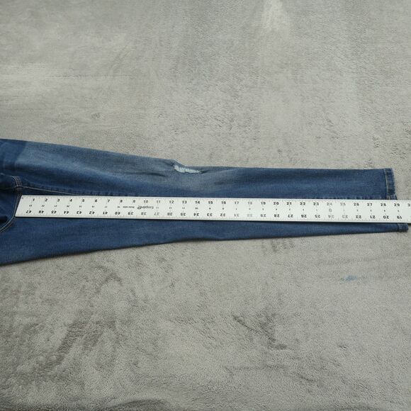 YMI Jeans Women's Size 14 Blue High-Rise Skinny Denim 29" Inseam Distressed - Picture 16 of 16
